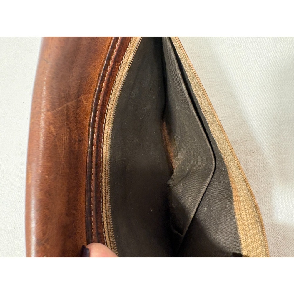 Vtg Northwest Passage Brown Leather Billfold Wallet Canada Northern Steer 7.5" - Picture 5 of 12